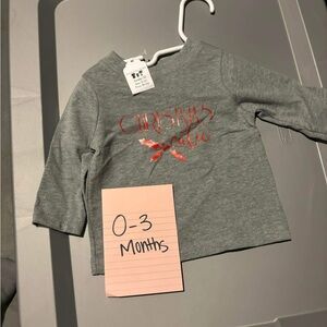 Gray Christmas Cutie Kids Shirt